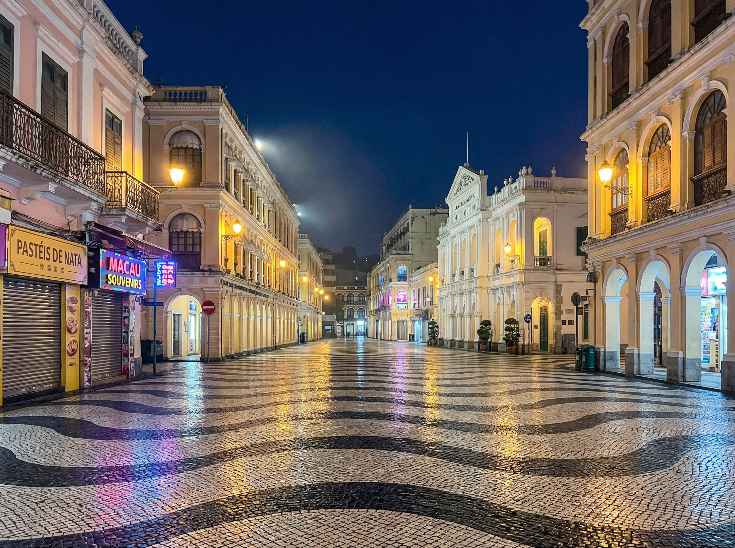 新葡京娱乐城 - 澳门议事亭前地夜景