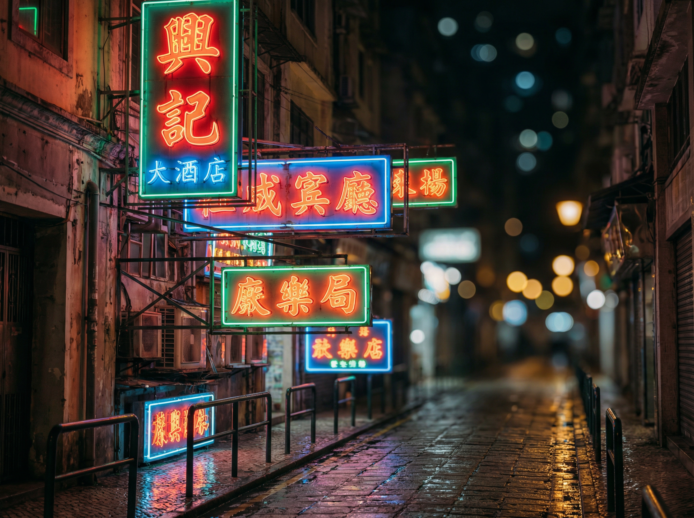 新葡京娱乐城 - 霓虹灯招牌特写